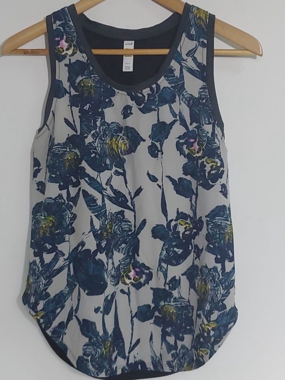 Lole Talulah Tank Blue Arctic Ice Floral Size XS